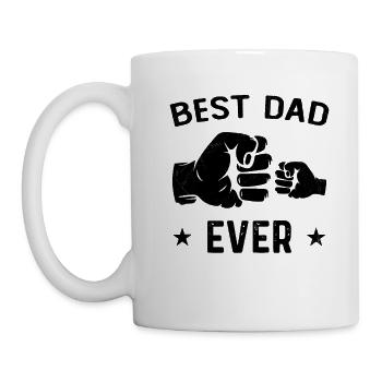 Das beste Vater-Humor-Vater-Geschenk der Welt - Tasse - Weiß - Links