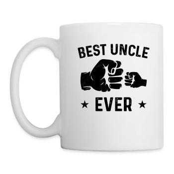 Meilleur Tonton Du Monde Nièce Neveu Cadeau - Mug blanc - blanc - Gauche