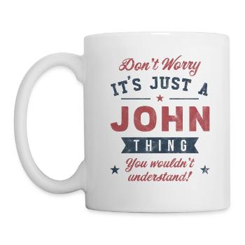 Es ist eine John-Sache - Tasse - Weiß - Links