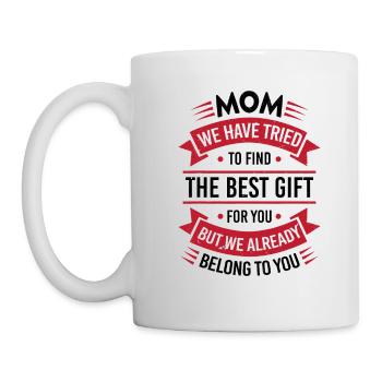 Maman J'ai Essayé De Te Trouver Le Meilleur Cadeau - Mug blanc - blanc - Gauche