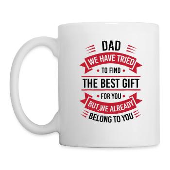 Daddy I tried to find you the best gift - Mug - white - Left