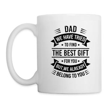 Papa J'ai Essayé De Te Trouver Le Meilleur Cadeau - Mug blanc - blanc - Gauche