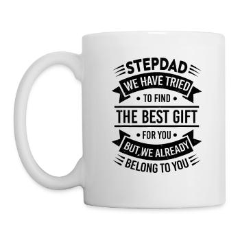 Stepdad Trying to find a better gift - Mug - white - Left
