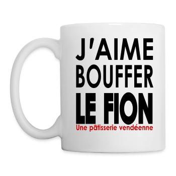 J'aime bouffer le fion en vendéen - Mug blanc - blanc - Gauche