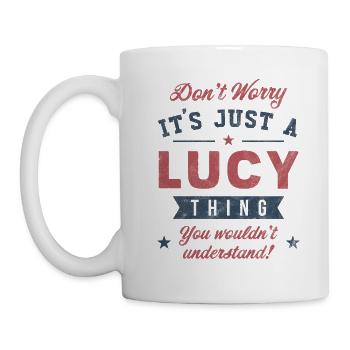 Es ist eine Lucy-Sache - Tasse - Weiß - Links