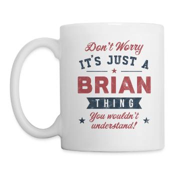 C’est un truc de Brian - Mug blanc - blanc - Gauche