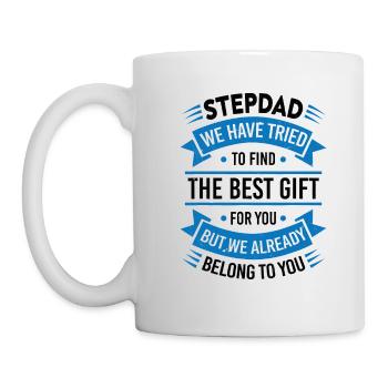 Stepdad Trying to find a better gift - Mug - white - Left