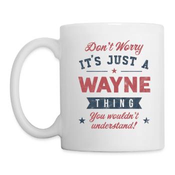 Its a Wayne thing - Mug - white - Left