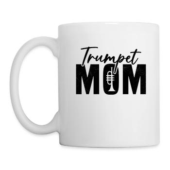 Mama Trompeter Humor Geschenk Frau - Tasse - Weiß - Links