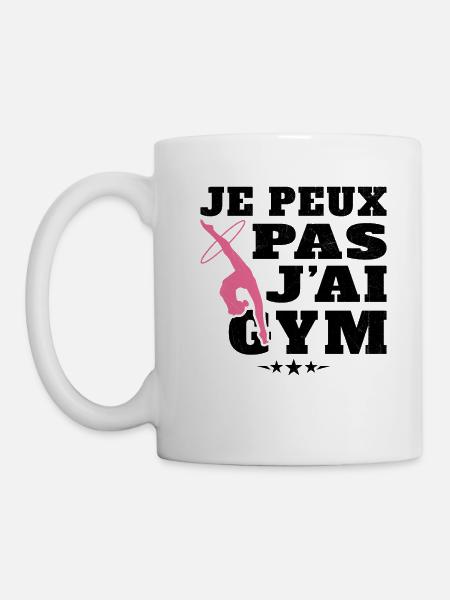 Gymnastique Cadeau Je Peux Pas J'ai Gym - Mug blanc - blanc