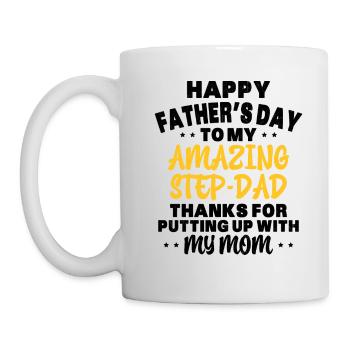 Joyeuse fête des pères Beau Père Fête des pères - Mug blanc - blanc - Gauche