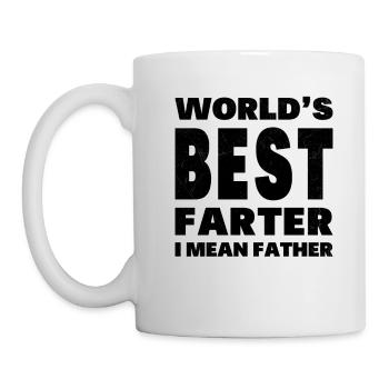 The best farter in the world humor best dad - Mug - white - Left