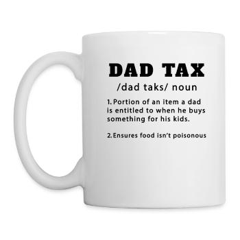 Définition de l'impôt du Papa Rigolo Cadeau - Mug blanc - blanc - Gauche