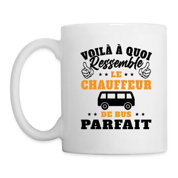 Chauffeur De Bus Parfait Humour Conducteur Cadeau - Mug blanc - blanc - Gauche