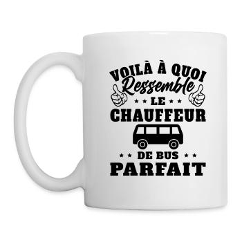 Chauffeur De Bus Parfait Humour Conducteur Cadeau - Mug blanc - blanc - Gauche