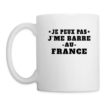 Je Peux Pas J'me Barre Au France Vacances - Mug blanc - blanc - Gauche