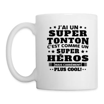 J'ai un super tonton mais carrément plus cool - Mug blanc - blanc - Gauche
