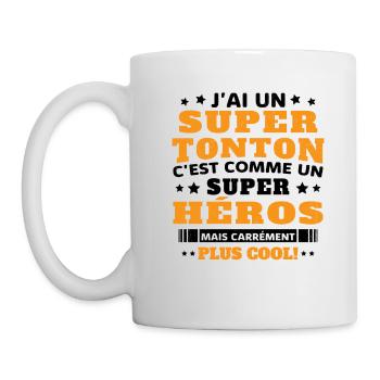 J'ai un super tonton mais carrément plus cool - Mug blanc - blanc - Gauche