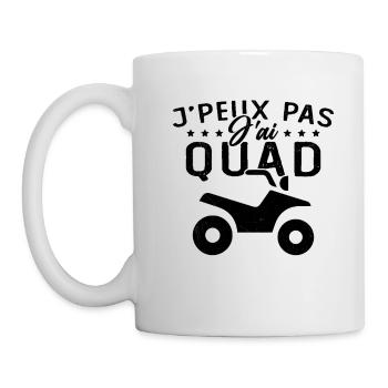 Je Peux Pas J'ai Quad Humour Cadeau Drôle - Mug blanc - blanc - Gauche