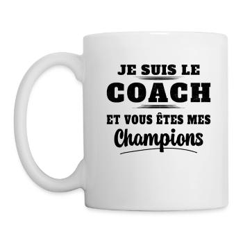 Humour entraîneur cadeau sportif Je suis Le Coach - Mug blanc - blanc - Gauche