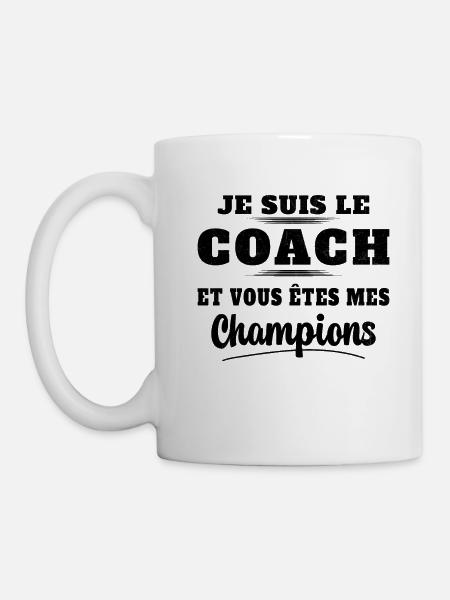 Humour entraîneur cadeau sportif Je suis Le Coach - Mug blanc - blanc
