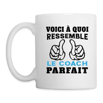 Coach parfait - Humour Cadeau pour coach sportif - Mug blanc - blanc - Gauche