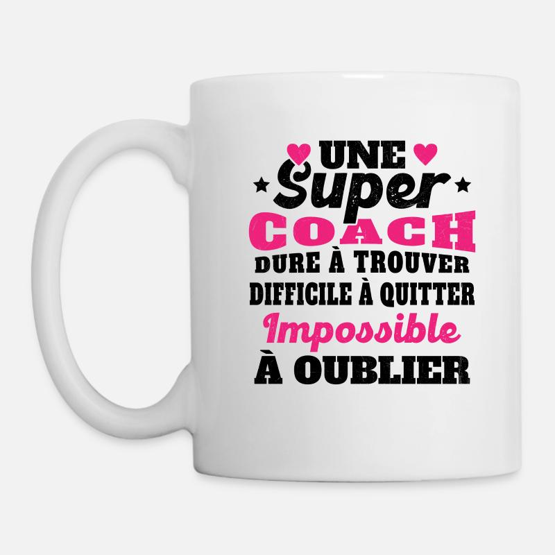 Une Super Coach Idée Femme Cadeau Humour - Mug blanc - blanc
