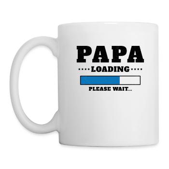 Chargement de Papa Veuillez patienter - Mug blanc - blanc - Gauche