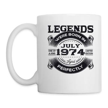 49th Birthday Man Legendary July Born 1974 - Mug - white - Left
