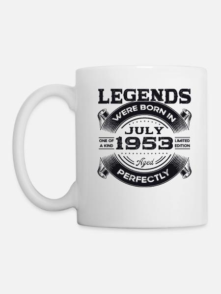 70e anniversaire Homme légendaire Juillet Né en 1953 - Mug blanc - blanc