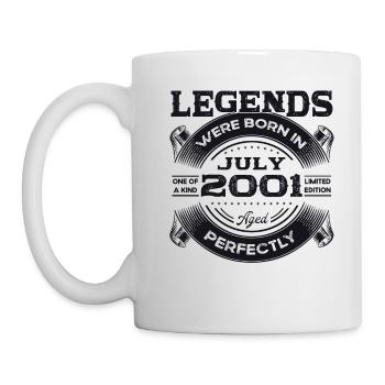 22nd Birthday Man Legendary July Vintage 2001 - Mug - white - Left