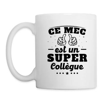 ce mec est un super collègue - Mug blanc - blanc - Gauche