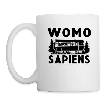 Womo Sapiens Funny Caravan - Tasse - Weiß - Links