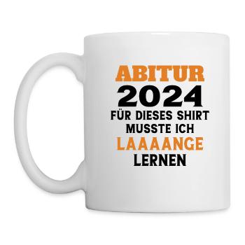 Abitur 2024 Abiturientin Geschenk Abiturient - Tasse - Weiß - Links