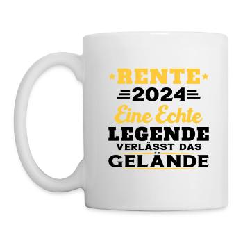 Humor Geschenk Rentner 2024, Rentner Im Jahr 2024 - Tasse - Weiß - Links