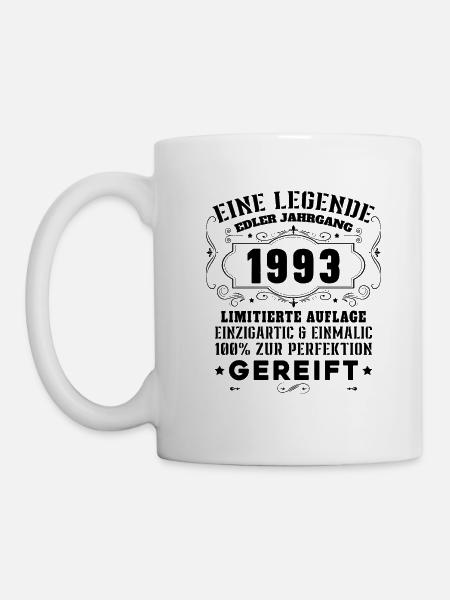 Vinatge 1993 Geburtstagsgeschenk - Tasse - Weiß