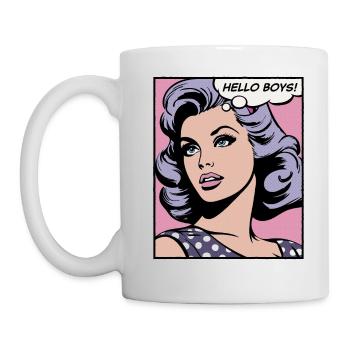 Hello Boys - Mug - white - Left