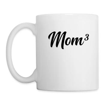 Mother of three to the power of 3 - Mug - white - Left