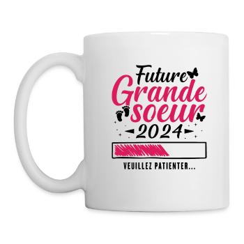 Future Grande Soeur 2024 Humour Cadeau - Mug blanc - blanc - Gauche