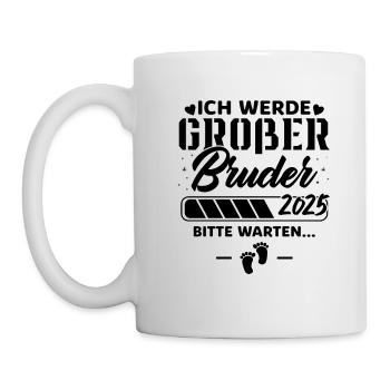Ich werde Großer Bruder 2025 - Tasse - Weiß - Links