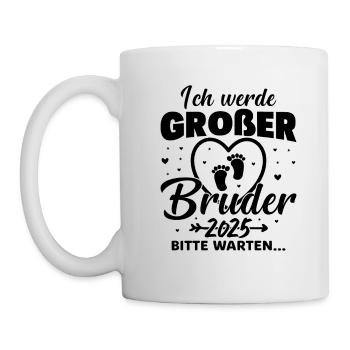 Ich werde Großer Bruder 2025 - Tasse - Weiß - Links