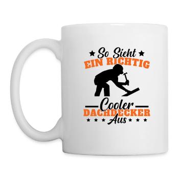 Dachdecker Meister Geschenk - Tasse - Weiß - Links