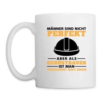 Gerüstbau Baustelle Handwerker Gerüstbauer - Tasse - Weiß - Links