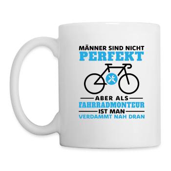 Fahrradwerkstatt Fahrradmonteur Fahrrad - Tasse - Weiß - Links