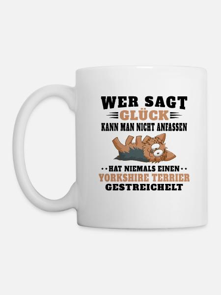 Yorkshire Terrier Züchter Hunde Yorkshire Terrier - Tasse - Weiß