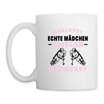 Eishockey Eishockey Sprüche Geschenk - Tasse - Weiß - Links