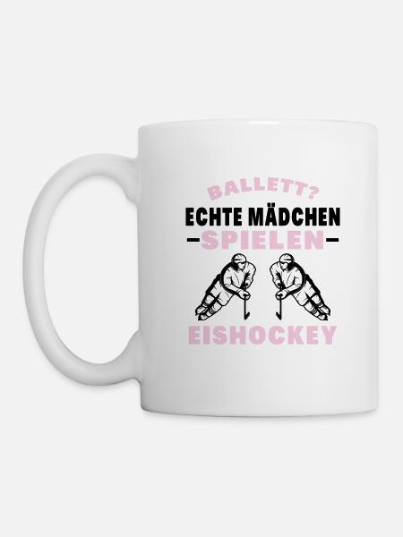 Eishockey Eishockey Sprüche Geschenk - Tasse - Weiß
