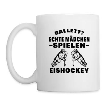 Eishockey Eishockey Sprüche Geschenk - Tasse - Weiß - Links