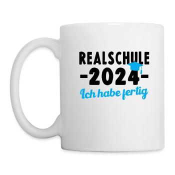 RealSCHOOL 2024 Ich habe fertig Graduierung - Tasse - Weiß - Links