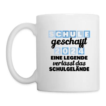 Abschlussabschluss Realschule Grundschule 2024 - Tasse - Weiß - Links